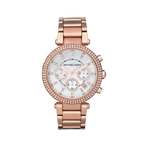 michael kors watch parker leather|Michael Kors watches mk5491.